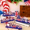4-Piece 4th of July Decorations – Patriotic Red, White & Blue Gnomes for Home, Classroom, or Office, Memorial Day & Independence Day